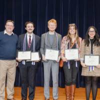 Attendees with their awards.